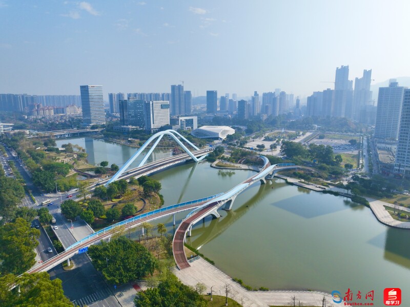 廣州南沙城市景觀圖。（攝：劉偉）