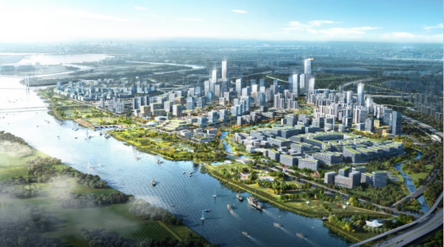 明珠灣城市客廳意向圖。