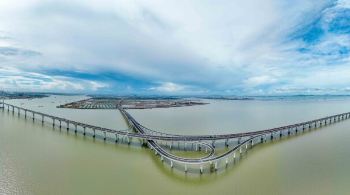 對(duì)接深中通道，廣州南沙南中高速萬頃沙支線百日內(nèi)通車
