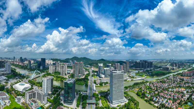 南沙城市風(fēng)景圖。劉偉 攝