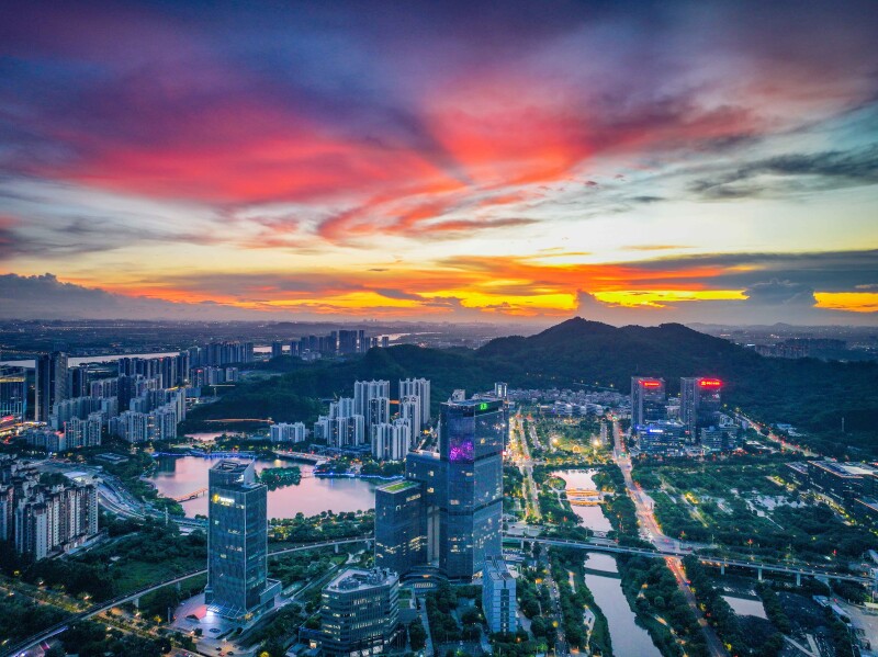 南沙城市風(fēng)景圖。劉偉 攝