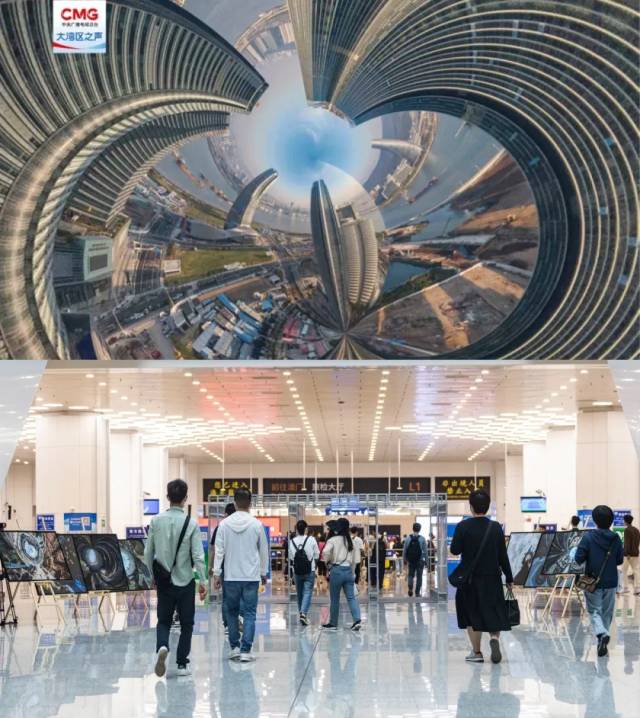 ▲兩地往返的人流在“圓融”的琴澳影像中穿梭、打卡。雙城與《連城》的寓意彼此呼應(yīng)