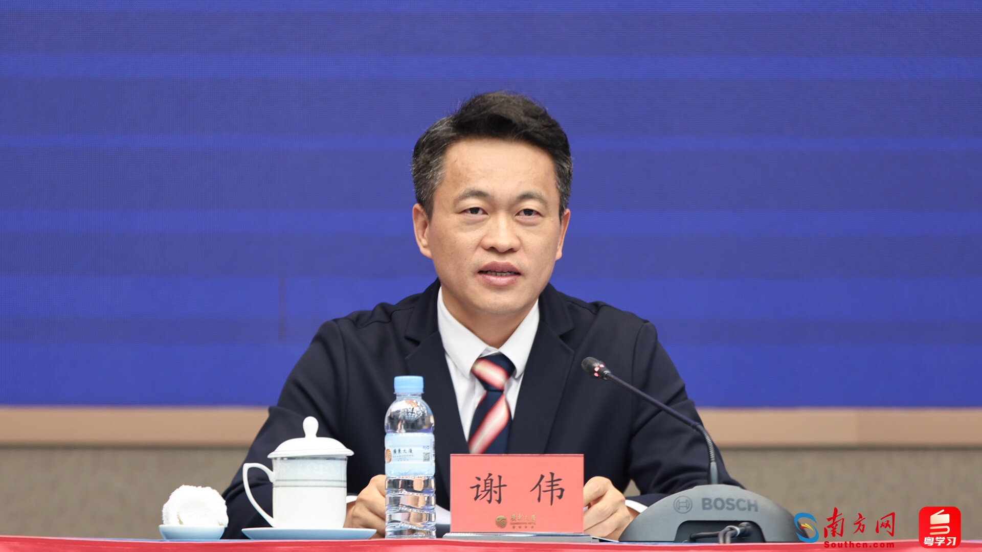 廣州南沙開發(fā)區(qū)黨工委副書記謝偉。