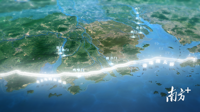 “珠江八門(mén)”示意圖。