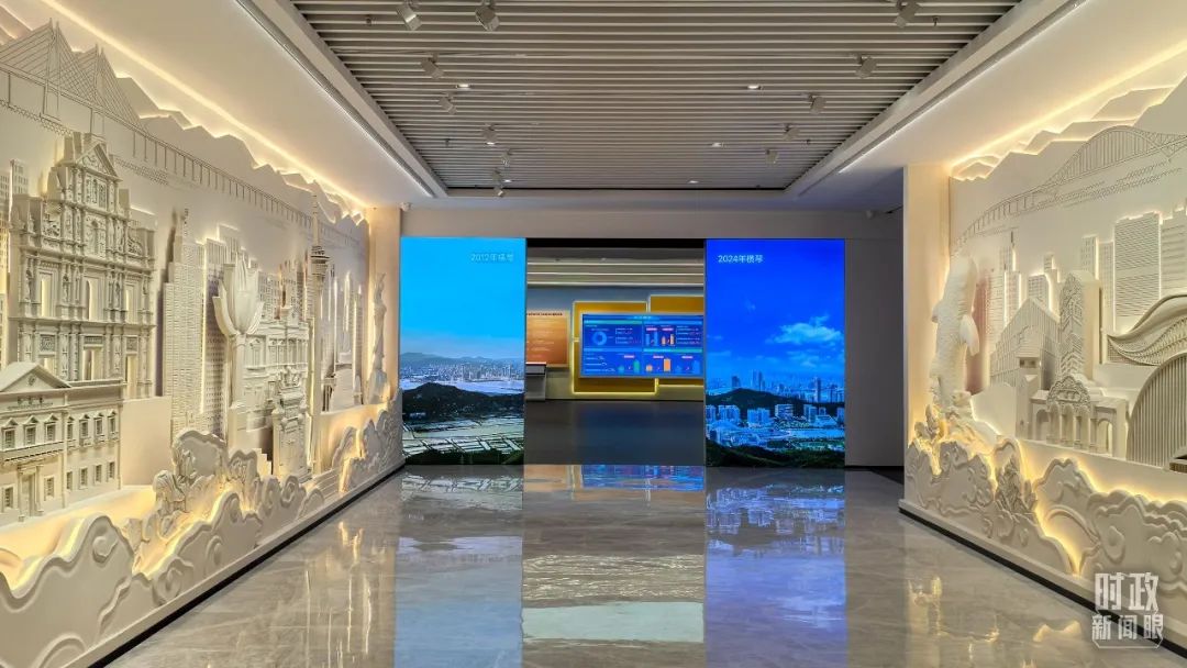 △“琴澳和鳴——橫琴粵澳深度合作區(qū)建設(shè)主題展”。（總臺央廣記者潘毅拍攝）