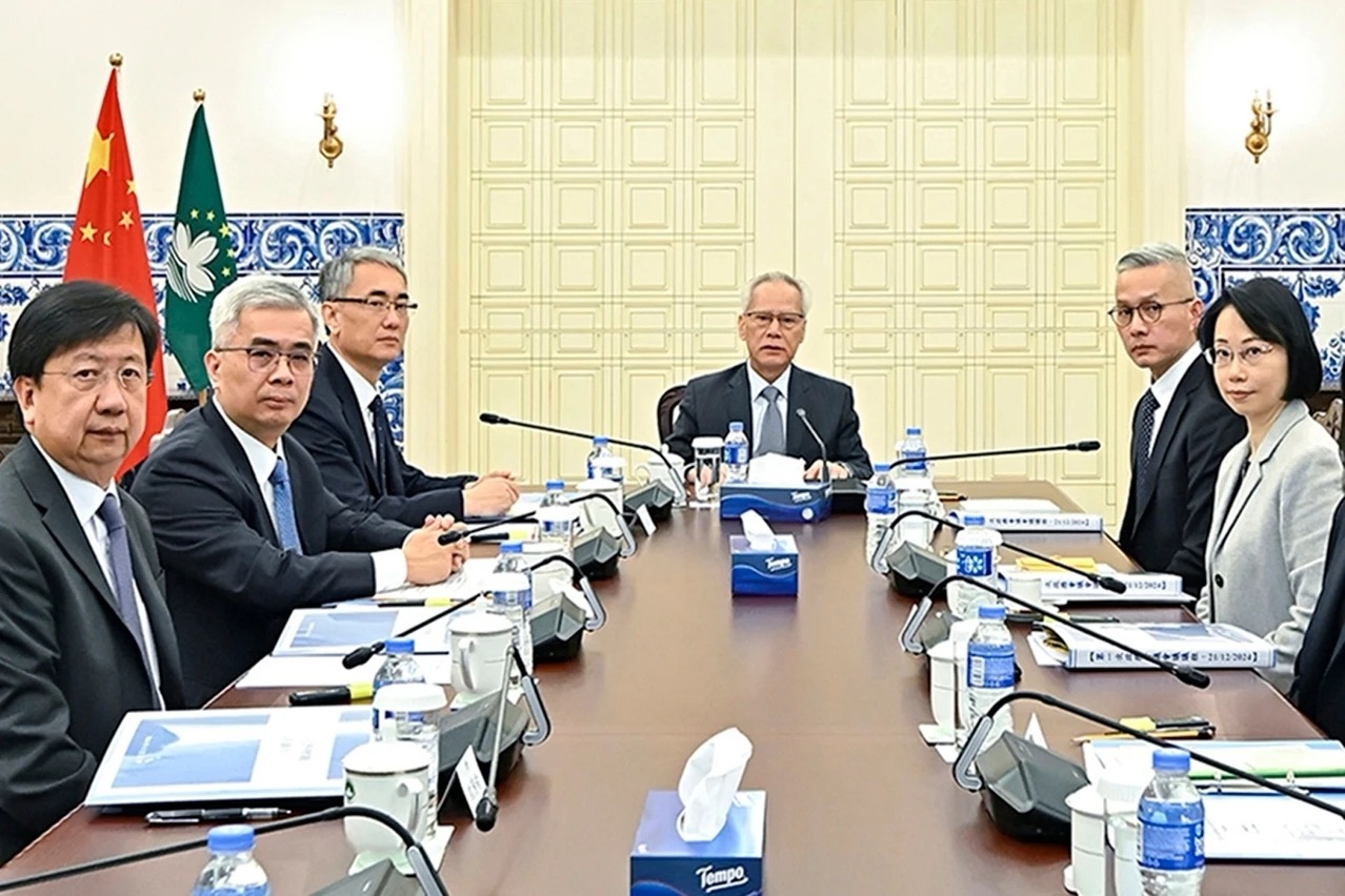 會議現(xiàn)場（圖源：澳門特區(qū)發(fā)布）。